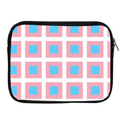 Trans Flag Squared Plaid Apple iPad 2/3/4 Zipper Cases