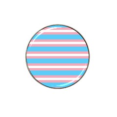 Trans Flag Stripes Hat Clip Ball Marker by WetdryvacsLair