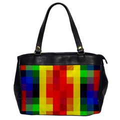 Pride Plaid Oversize Office Handbag by WetdryvacsLair