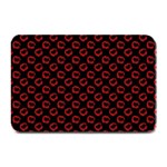 Red Lips Kiss Glitter Plate Mats 18 x12  Plate Mat