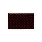 Red Lips Kiss Glitter Cosmetic Bag (Small)
