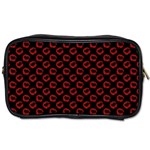 Red Lips Kiss Glitter Toiletries Bag (Two Sides)