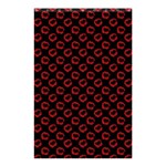 Red Lips Kiss Glitter Shower Curtain 48  x 72  (Small) 