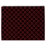 Red Lips Kiss Glitter Cosmetic Bag (XXXL)