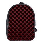 Red Lips Kiss Glitter School Bag (XL)