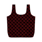 Red Lips Kiss Glitter Full Print Recycle Bag (M)