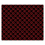 Red Lips Kiss Glitter Double Sided Flano Blanket (Small) 