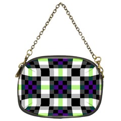 Agender Flag Plaid With Difference Chain Purse (two Sides) by WetdryvacsLair