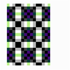 Agender Flag Plaid With Difference Large Garden Flag (two Sides) by WetdryvacsLair