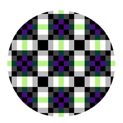 Agender Flag Plaid With Difference Pop Socket by WetdryvacsLair