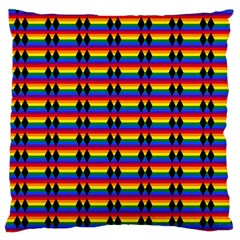Double Black Diamond Pride Bar Large Cushion Case (two Sides) by WetdryvacsLair
