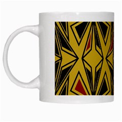 Abstract Pattern Geometric Backgrounds   White Mug by Eskimos