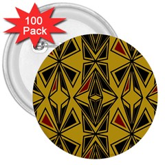 Abstract Pattern Geometric Backgrounds   3  Buttons (100 Pack)  by Eskimos