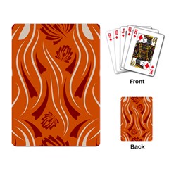 Folk Flowers Print Floral Pattern Ethnic Art Playing Cards Single Design (rectangle) by Eskimos