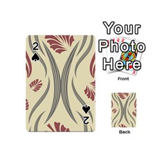 Folk Flowers Print Floral Pattern Ethnic Art Playing Cards 54 Designs (mini) by Eskimos