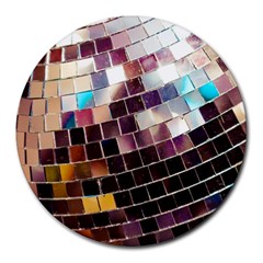 Funky Disco Ball Round Mousepads by essentialimage365