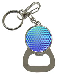 Hex Circle Points Vaporwave Three Bottle Opener Key Chain by WetdryvacsLair