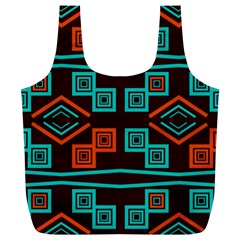 Abstract Pattern Geometric Backgrounds   Full Print Recycle Bag (xl) by Eskimos