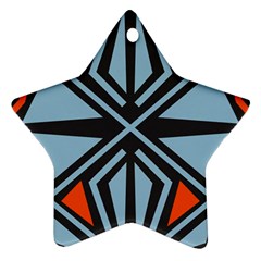 Abstract Geometric Design    Star Ornament (two Sides) by Eskimos