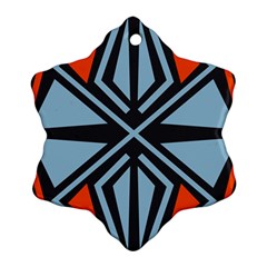 Abstract Geometric Design    Snowflake Ornament (two Sides) by Eskimos