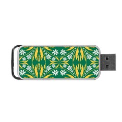 Folk Flowers Print Floral Pattern Ethnic Art Portable Usb Flash (one Side) by Eskimos