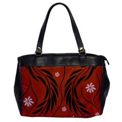 Folk Flowers Print Floral Pattern Ethnic Art Oversize Office Handbag by Eskimos