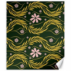 Folk Flowers Print Floral Pattern Ethnic Art Canvas 20  X 24  by Eskimos