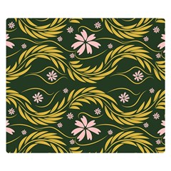 Folk Flowers Print Floral Pattern Ethnic Art Double Sided Flano Blanket (small)  by Eskimos