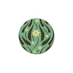 Folk Flowers Print Floral Pattern Ethnic Art Golf Ball Marker