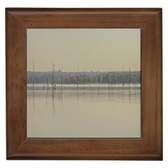 Grande Stream Landscape, Flores-soriano, Uruguay Framed Tile by dflcprintsclothing