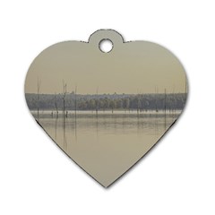 Grande Stream Landscape, Flores-soriano, Uruguay Dog Tag Heart (one Side) by dflcprintsclothing