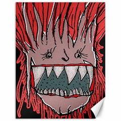 Evil Monster Close Up Portrait Canvas 12  X 16  by dflcprintsclothing