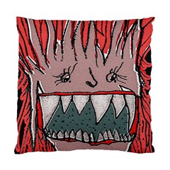 Evil Monster Close Up Portrait Standard Cushion Case (one Side) by dflcprintsclothing