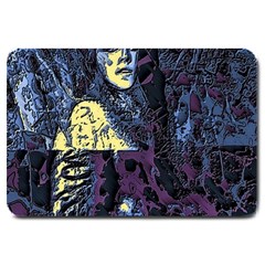 Glitch Witch Ii Large Doormat  by MRNStudios