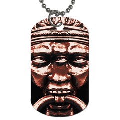 Creepy Head Portrait Artwork Dog Tag (one Side) by dflcprintsclothing