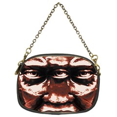 Creepy Head Portrait Artwork Chain Purse (one Side) by dflcprintsclothing