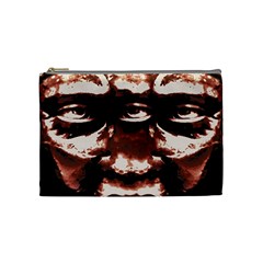 Creepy Head Portrait Artwork Cosmetic Bag (medium) by dflcprintsclothing