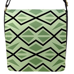 Abstract Pattern Geometric Backgrounds Flap Closure Messenger Bag (s) by Eskimos