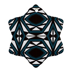 Abstract Pattern Geometric Backgrounds Snowflake Ornament (two Sides) by Eskimos