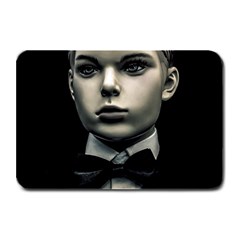 Evil Boy Manikin Portrait Plate Mats by dflcprintsclothing