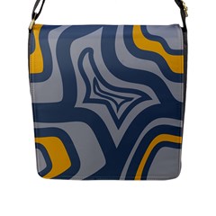 Abstract Pattern Geometric Backgrounds Flap Closure Messenger Bag (l) by Eskimos