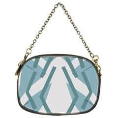 Abstract Pattern Geometric Backgrounds Chain Purse (two Sides) by Eskimos