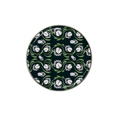 Folk flowers print Floral pattern Ethnic art Hat Clip Ball Marker