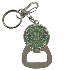 Folk Flowers Print Floral Pattern Ethnic Art Bottle Opener Key Chain by Eskimos