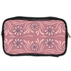 Folk Flowers Print Floral Pattern Ethnic Art Toiletries Bag (one Side) by Eskimos