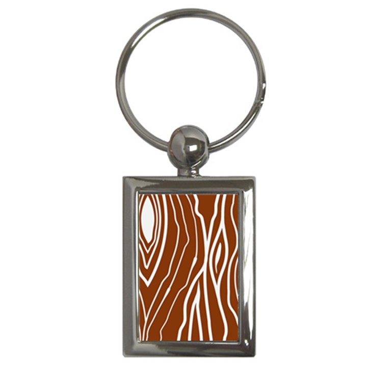 Wooden Texture Vector Background Key Chain (Rectangle)