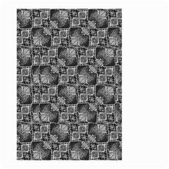 Black And Grey Rocky Geometric Pattern Design Small Garden Flag (two Sides) by dflcprintsclothing