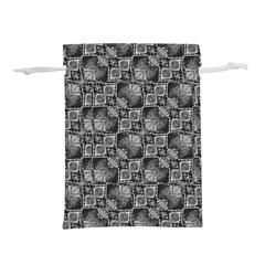 Black And Grey Rocky Geometric Pattern Design Lightweight Drawstring Pouch (l) by dflcprintsclothing