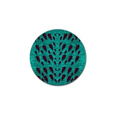 Leaves On Adorable Peaceful Captivating Shimmering Colors Golf Ball Marker