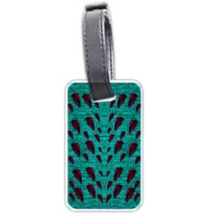 Leaves On Adorable Peaceful Captivating Shimmering Colors Luggage Tag (one Side)